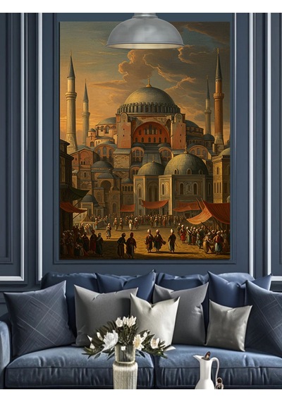 Ayasofya Camii İstanbul Dekoratif Kanvas - Mdf Ahşap Tablo