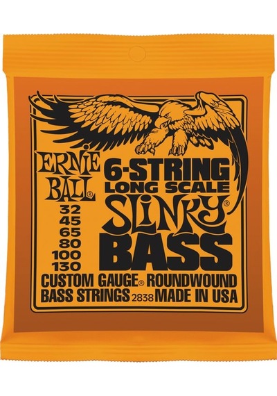 Ernie Ball 2838 Slinky Round Wound Bass 6-Str. Takım Tel Bas Gita