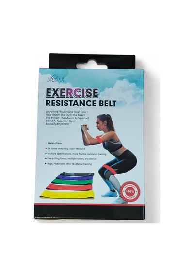 Aerobik Bant 5 Li Pilates Yoga Bandı -