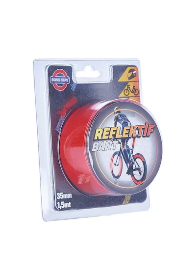 Boss Tape 3654 Reflektif Bant 35mmx1.5m Parlak Kırmızı