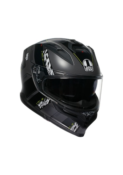 Agv K7 Mplk Kyber Motosiklet Kaskı Mat Gri - Neon Sarı