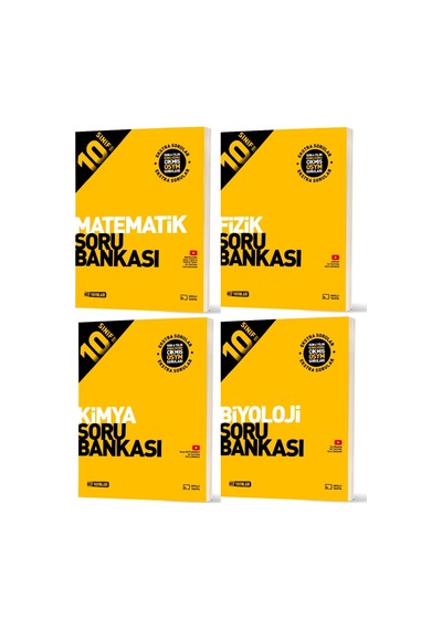 Hız 2026 10. Sınıf Matematik + Fizik + Kimya + Biyoloji Soru Bankası Seti 4 Kitap
