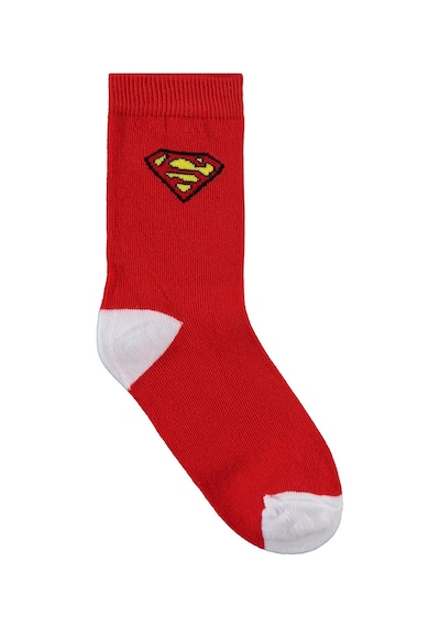 Superman Süperman 3'lü 2-12 Yaş Erkek Soket Çorap - Standart