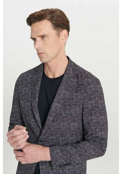 Ac&Co / Altınyıldız Classics Erkek Bordo Slim Fit Dar Kesim Mono Yaka Kazayağı Desenli Ceket Bordo Ac&Co / Altınyıldız Classics Erkek Bordo Slim Fit Dar Kesim Mono Yaka Kazayağı Desenli Ceket Bordo