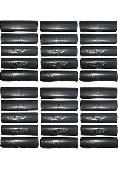 Orta Boy Çöp Poşeti 55x60 Cm 30 Lt 20'li Rulo 30 Paket