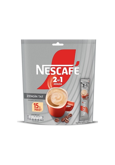 Nescafe 2si1 Arada Hazır Kahve Poşet 10 Gr 15 Adet Çözünebilir