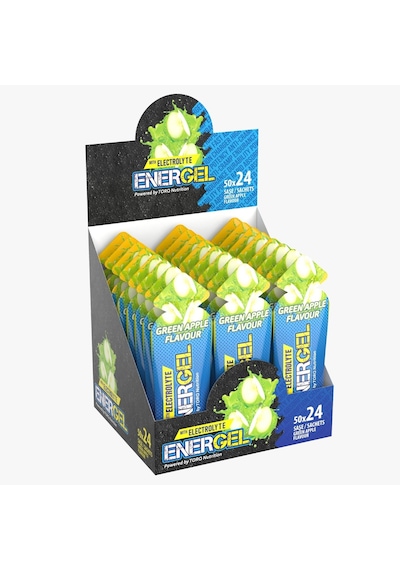 Torq Nutrition Energel Electrolyte - Enerji Ve Performans Jeli 50 Gr 24 Adet - Yeşil Elma