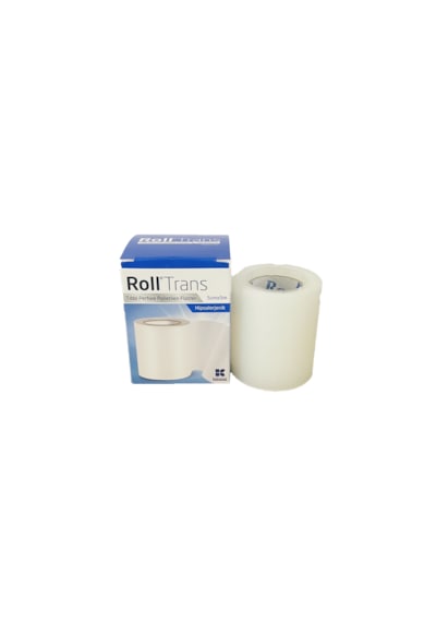 Roll 5cmx5cm Hipoalerjenik Şeffaf Polietilen Flaster 4 Kutu