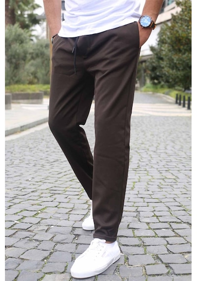 Madmext Kahverengi Basic Jogger Pantolon 5486-kahverengi Kahverengi