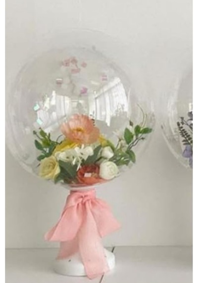Şeffaf Balon Standı Çiçek Standı Şık Hediye Kutusu Şeffaf Balon
