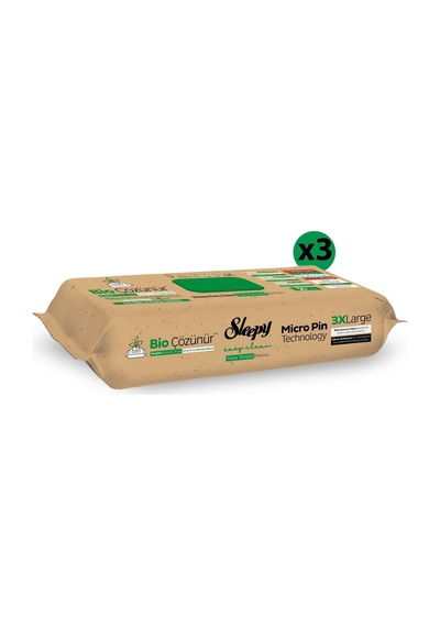 Sleepy Bio Çözünür Yüzey Temizlik Havlusu&Mendili Çay Ağacı&Misket Limonu 3x50 (150 Yaprak)