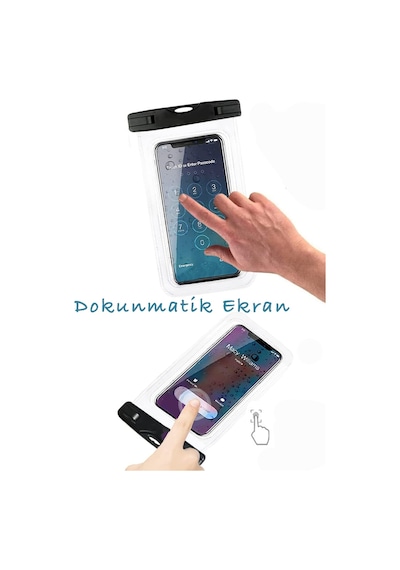Tüm Telefonlarla Uyumlu Su Geçirmez Kılıf Askılı Telefon Kılıfı