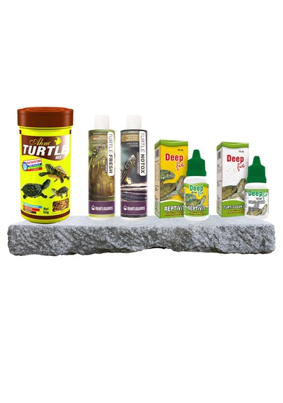 Purecanpati Kaplumbağa Tam Bakım Ve Mix Yem Seti Vitamin Kabuk Koruyucu