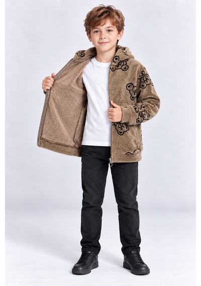 Ahengim Çocuk Peluş Kapüşonlu Fermuarlı Sweatshirt Ayıcık Desenli Unisex Sıcak Tutan Yumuşak Üst Giyim Ak4120 Kahverengi Ahengim Çocuk Peluş Kapüşonlu Fermuarlı Sweatshirt Ayıcık Desenli Unisex Sıcak Tutan Yumuşak Üst Giyim Ak4120 Kahverengi