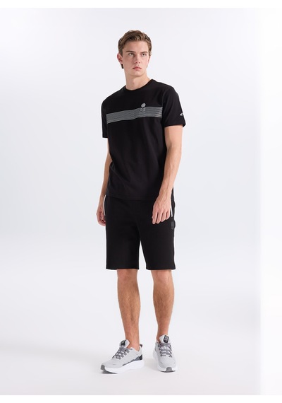 Discovery Expedition Siyah Pamuk Karışımlı T-shirt D6sm-tst3723