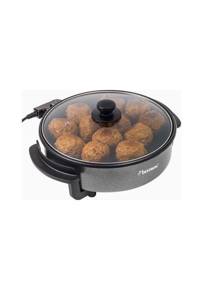 Bestron Ahp1200 Elektrikli Party Pan 28,5 Cm Yapışmaz Tava 1500 W Elektrikli Tencere/tavalar Siyah