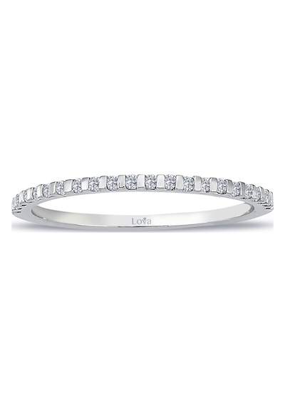 Lova 0,14 Karat Pırlanta Yarımtur Yüzük - 1010228