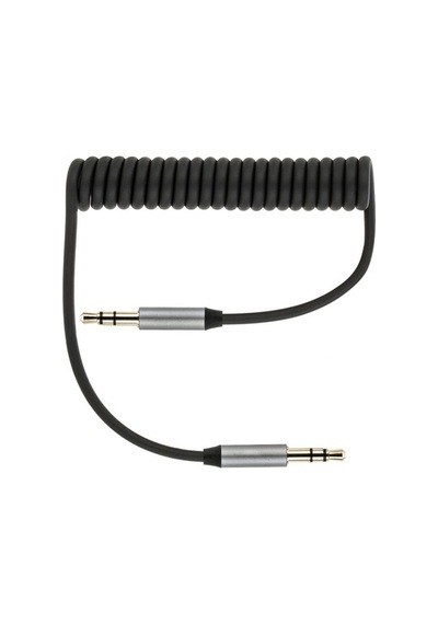 Griffin Spiral Araç Ses Aktarım Kablosu Aux Kablo 2/3Mm-Siyah