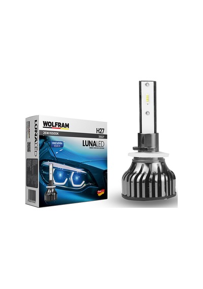 Set Led Xenon H27 Cool White Luna Wolfram -