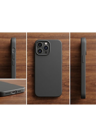 Iphone 14 Pro Max Uyumlu Silikon Ve Esnek Lansman Premıum Kılıf Siyah