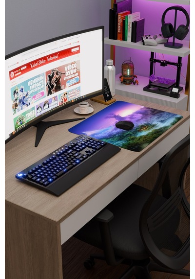 Ori And The Will Of The Wisps Dikişli Kauçuk Oyuncu Mousepad V4 - 48x40 Xl Gaming Mouse Pad