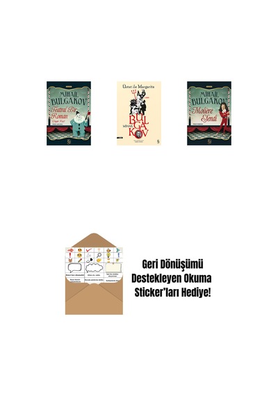 Teatral Bir Roman + Üstat İle Margarita + Moliere Efendi + Okuma Sticker'ları