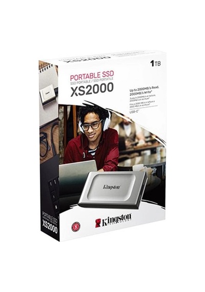Kingston 1tb Sxs2000-1000ga Usb 3.2 Type C Gri Gen 2 2000mb Okuma-2000mb Yazma Taşınabilir Ssd Kdo