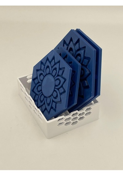 Mandala Tasarım Bardak Altlığı Dekoratif Bardak Altlığı Diğer