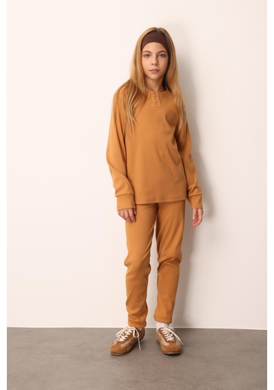 Mayoral Pueril Çocuk Fitilli Pijama Takımı - Pueril - Kiremit - 8 Yaş - 9999-kiremit-8 Yaş