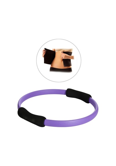 Sportif Pilates Çemberi ve Termal Bel Kemeri - 2 Li Fitness Seti