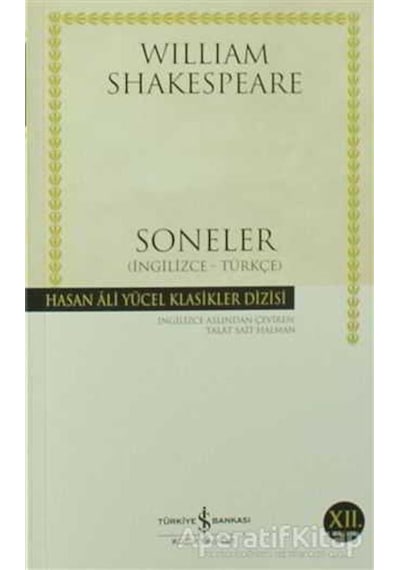 Soneler - William Shakespeare - Iş Bankası Kültür Yayınları