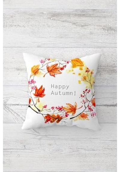 Happy Autmn Sonbahar Yaprakları Gizli Fermuarlı Kırlent Kılıfı Koltuk Yastık Kılıfı Takım 4adet Sarı-kahveren Çok Renkli Happy Autmn Sonbahar Yaprakları Gizli Fermuarlı Kırlent Kılıfı Koltuk Yastık Kılıfı Takım 4adet Sarı-kahveren Çok Renkli