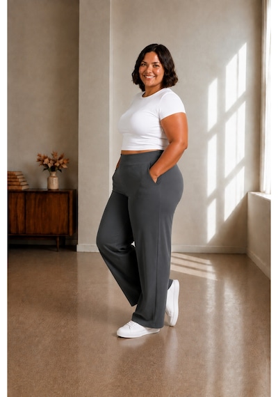 Sngl Tekstil Kadın Büyük Beden Pantolon S M L Xl 2xl 3xl 4xl 5xl 6xl 7xl 8xl 9xl Gri Füme Sngl Tekstil Kadın Büyük Beden Pantolon S M L Xl 2xl 3xl 4xl 5xl 6xl 7xl 8xl 9xl Gri Füme