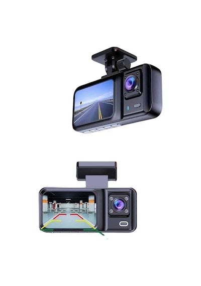 Dvr Araç İçi Kamera Ön Ve İç Kamera 2 İnç Ekranlı Çift Kamera 09890104