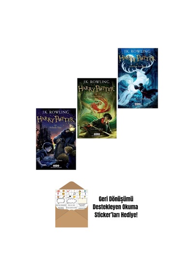 Harry Potter Ve Felsefe Taşı - Sırlar Odası - Azkaban Tutsağı + Okuma Sticker'ları
