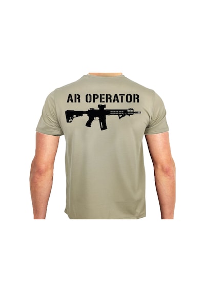 Alfa Giyim Ar Operatör Baskılı Tişört Kum