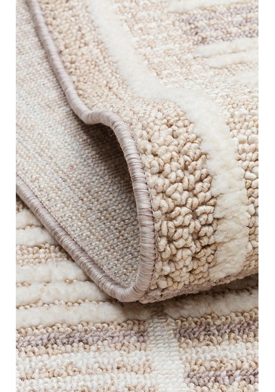 Joy 04 Beıge Grey Hav Toz Vermeyen Yumuşak Dokulu Modern Halı