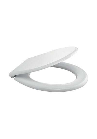 Süngerli Klozet Kapağı Oval Açık Gri