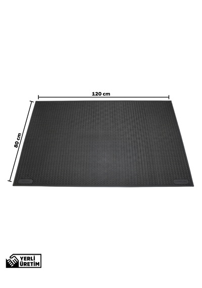 Kaymaz Taban Kauçuk Dış Mekan Paspası, Kauçuk Kapı Önü Paspası 80x120 cm Spike Mat