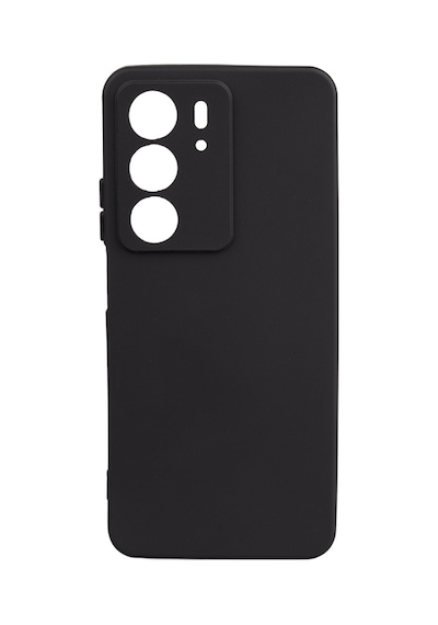 Noktaks - Realme C75 Uyumlu Kılıf Mat Esnek Biye Silikon Kapak - Siyah - T37238