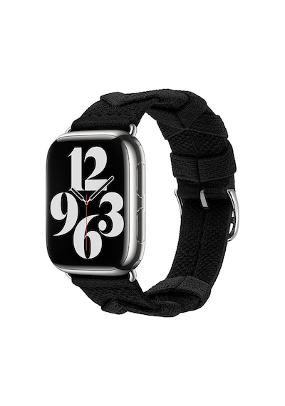 Zore Watch 38mm Uyumlu Clo- Krd-97 Sarmal Örgü Tasarımlı Kordon-koyu Siyah