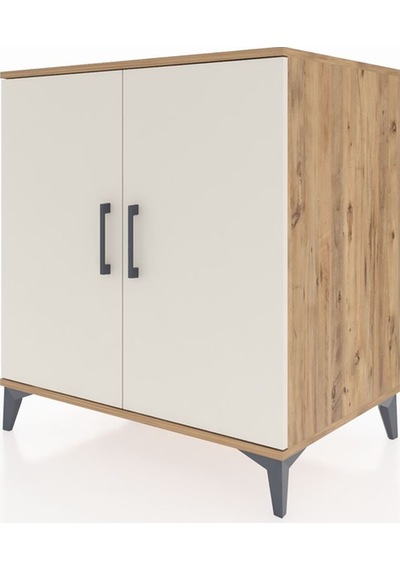 Kronos Şifonyer 2 Raflı 2 Kapaklı 88x59x96 Çam-aytaşı Çam