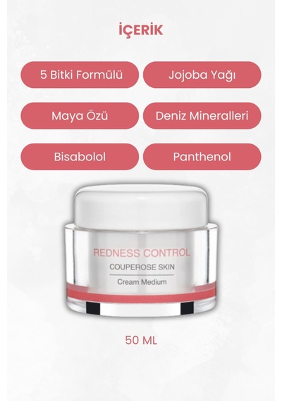 Hassas Ciltler Için Kızarıklığı Azaltan, Pantenol Içeren Redness Control Medium Krem - 57444596