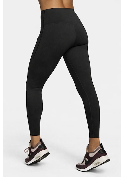 Nike Dri Fit Universa High Rise 7/8 Black Kadın Yüksek Bel Lazer Kesim Toparlayıcı 2 Cepli Dalgıç Kumaş Tayt Siyah Dq5897-010