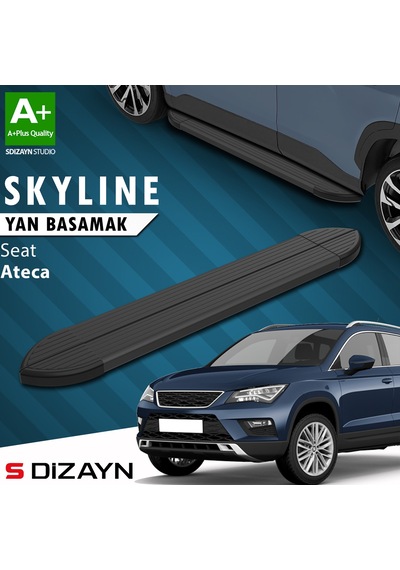 S-dizayn Seat Ateca Skyline Siyah Yan Basamak 173 Cm 2017 Üzeri A+ Kalite