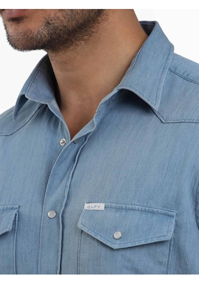 Dufy Açık Mavi Erkek Regular Fit Düz Klasik Yaka Uzun Kol Gömlek - 104840-açık Mavi Açık Mavi Dufy Açık Mavi Erkek Regular Fit Düz Klasik Yaka Uzun Kol Gömlek - 104840-açık Mavi Açık Mavi