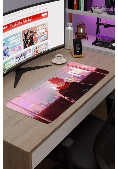 Jujutsu Kaisen Anime V4 - 70x30 Xl Gaming Kauçuk Kaymaz Taban Mouse Pad Fare Altlığı