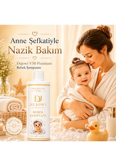 Dejowi V50 Premium Nem ve Vitamin Destekli Hassas Bebek Şampuanı 400 Ml