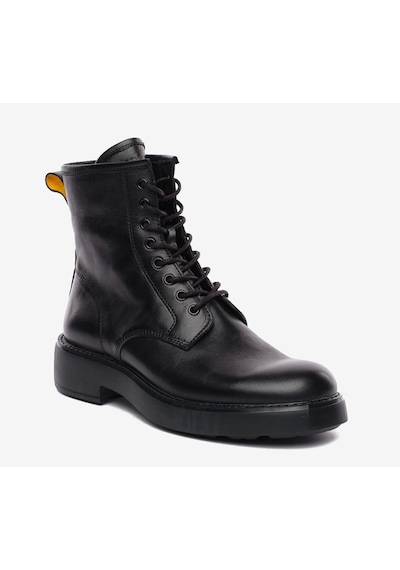 Greyder Erkek Siyah Hakiki Deri Military Bot 5k1yb18750 7961 Sıyah