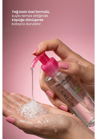 Göz Yakmayan Makyaj Temizleme Yağı 150 Ml Makeup Cleansing Oil Suya Dayanıklı Göz Ve Yüz Makyajı Temizleyici